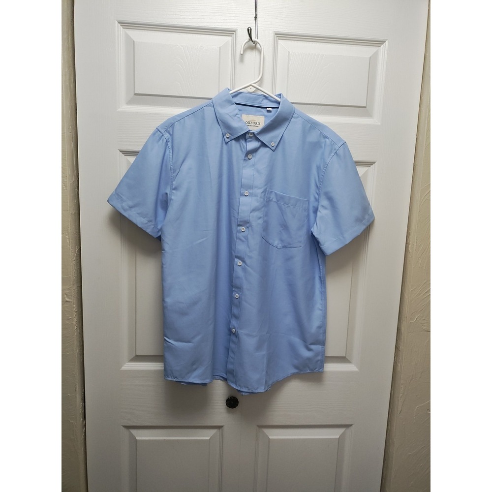 Oxford Men's Luxury Collection Large Baby Blue Shirt Sleeve Designed In Italy...